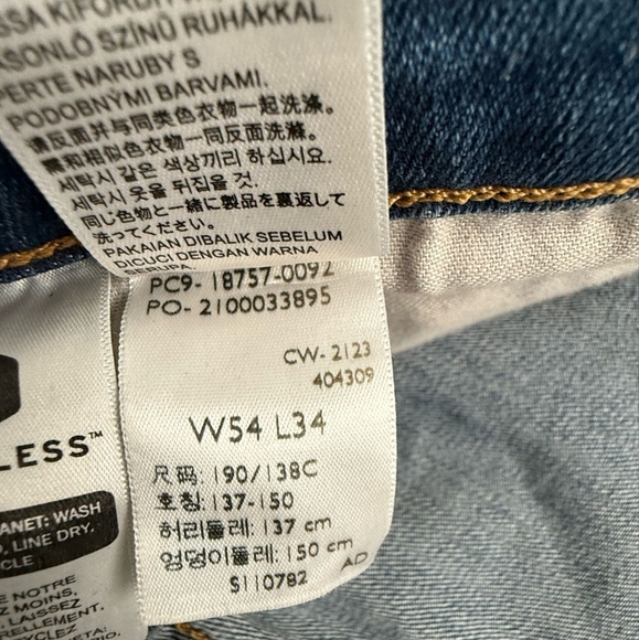 Levi's 541 Athletic Taper Stretch Jeans Men's Big & Tall Size 54x34 NWT - Picture 6 of 8